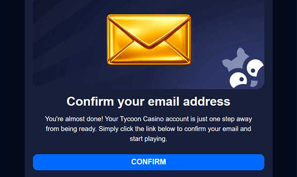 fill out your profile and verify your identity